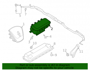 Подушка безопасности airbag пассажирская в торпеде Ford Explorer 20-25