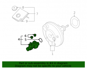 Главный тормозной цилиндр с бачком Mini Cooper Countryman R60 10-16