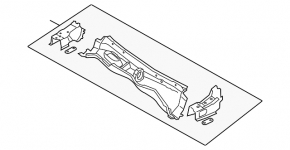 Поддон дворников металл Lexus GS300 GS350 GS430 GS450h 06-11
