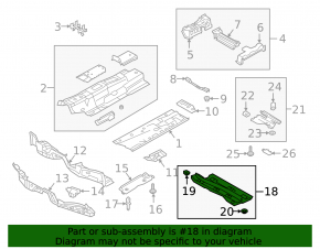 Защита днища передняя левая Audi Q3 83A 19-25