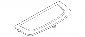 Полка багажника Audi A5 F5 17-24 5D зад, черная