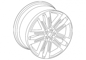Колісний диск R21 8,5J ET:34-20 Audi Q5 80A 18-24 стиль 42V