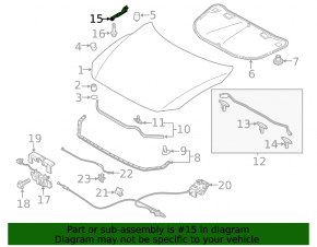 Петля капота правая Mazda 6 18-21