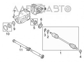 Карданный вал кардан задний BMW X5 E70 07-13 3.0