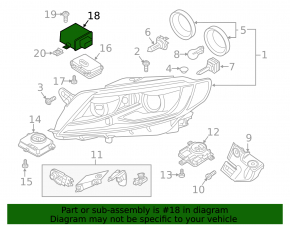 Блок корректора фар VW CC 08-17