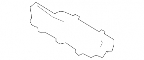 Воздухоприемник задняя часть Audi A3 8V 15-20 4d 1.8T, 2.0T