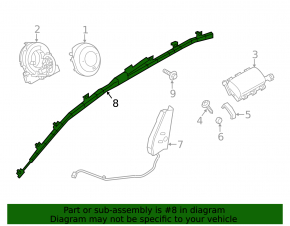 Подушка безопасности airbag боковая шторка левая Mazda CX-5 13-16