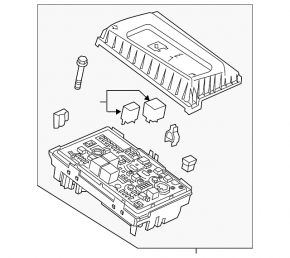 FUSE BOX RELAY Chevrolet Volt 11-15 сломано крепление