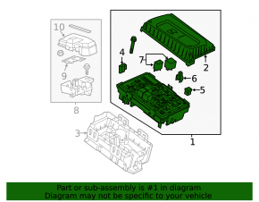FUSE BOX RELAY Chevrolet Volt 11-15 сломано крепление