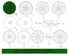 Диск колесный R17 Subaru Legacy 15-17
