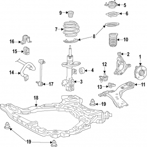 Підрамник передній Toyota Camry v70 18-24 FWD