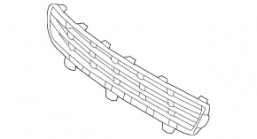 Нижні ґрати переднього бампера Toyota Camry v40 10-11 USA