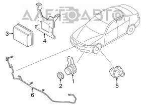 Парктронік передній BMW 3 F30 12-18 0263013512, без кільця