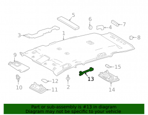 Ручка потолка передняя левая Toyota Rav4 19-24 серая