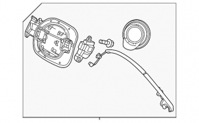 Корпус лючка бензобака Mazda CX-50 23-26 із замком