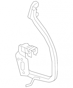 Петля кришки багажника ліва VW Jetta 19-26