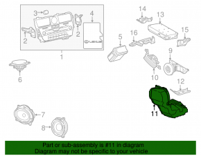 Сабвуфер Lexus RX350 RX450h 16-22 Mark Levinson