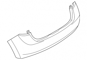 Бампер задній голий Nissan Versa Note 15-19 SR, 5d