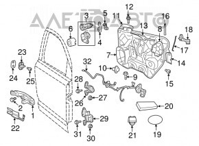 Ручка двери внешняя передняя левая Chrysler 300 11-23