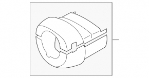 Обрамление рулевой колонки нижнее Subaru Forester 08-13 SH