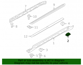 Поддомкратник BMW X5 E70 07-13 примят