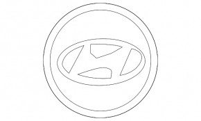 Центральний ковпачок на диск Hyundai Elantra AD 17-20 чорний, 59/55мм