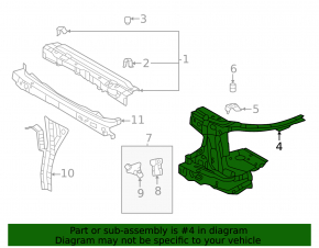 Окуляр правый Toyota Land Cruiser 24-26