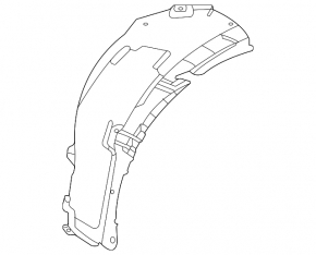 Підкрилок передній правий передня частина Mercedes C-class W206 300 22-25