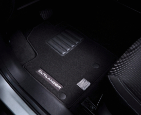 Комплект килимків салону Mitsubishi Outlander 22-26 тканина чорна