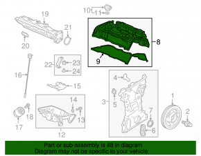 Крышка клапанная Honda Civic X FC 16-21 K20C2 2.0