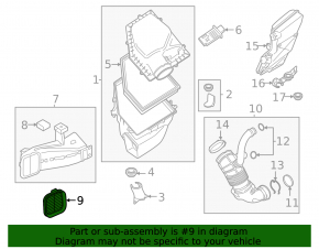 Решетка воздухоприемника BMW X3 G01 18-24 2.0T