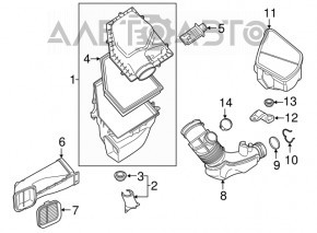 Решетка воздухоприемника BMW X3 G01 18-24 2.0T