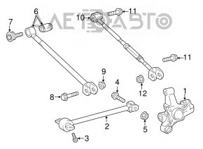 Рычаг продольный задний правый Toyota Camry v55 15-17 usa микротрещины С/Б