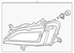Противотуманная фара птф левая Hyundai Tucson 19-21