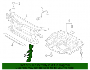 Дефлектор радіатора VW CC 09-12