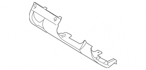Накладка коленная водительская Subaru Outback 10-14 черн