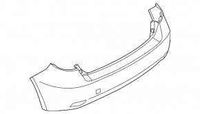 Бампер задній голий Subaru Impreza WRX GH 08-11 5d із губою