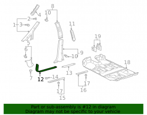 Накладка порога передняя левая внутренняя Lexus RX300 98-03