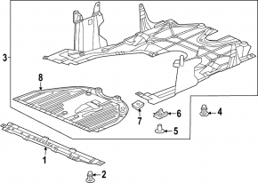 Захист двигуна передній Honda Civic XI FE/FL 22-26 2.0, 1.5T