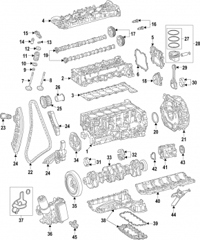 Шатун с поршнем Mercedes W167 GLE 350 450 20-23 3.0h M256 h:51,5 d:83