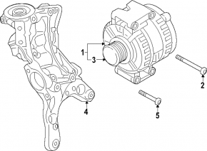 Генератор Audi A6 C7 16-18 2.0T 180 Amp, Valeo