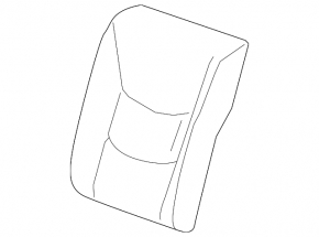 Задний ряд сидений верхняя часть левая Chevrolet Volt 16- кожа серая