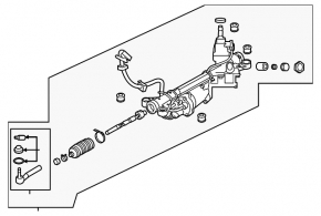Рейка рулевая Subaru Forester 19-21 SK без тяг