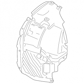 Подкрылок передний правый передняя часть BMW 4 F32/33/36 14-20 M Pack