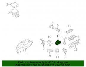 Кнопка паркинг BMW X3 F25 11-17 с auto hold