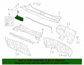 Воздухоприемник печки Honda Accord 23-26