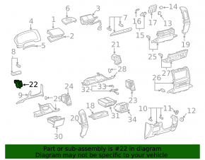 Воздуховод левый Lexus GX470 03-09 черн