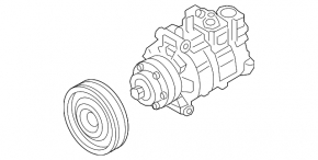 Компресор кондиціонера Audi Q5 80A 18-20 2.0T