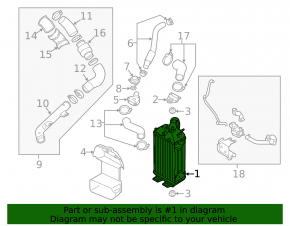 Інтеркулер Hyundai Veloster 12-17 1.6