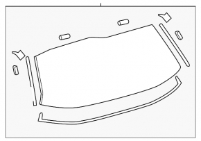 Стекло заднее двери багажника Toyota Sienna 11-20 тонировка